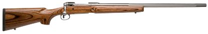 Picture of Savage Arms 18470 12 Varminter Low Profile 308 Win 4+1 Cap 26" 1:10" Matte Stainless Rec/Barrel Satin Brown Stock Right Hand (Full Size) With Detachable Box Magazine 