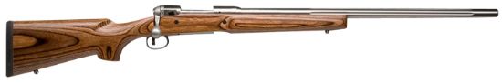 Picture of Savage Arms 18470 12 Varminter Low Profile 308 Win 4+1 Cap 26" 1:10" Matte Stainless Rec/Barrel Satin Brown Stock Right Hand (Full Size) With Detachable Box Magazine 