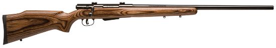 Picture of Savage Arms 18526 25 Lightweight Varminter 223 Rem 4+1 Cap 24" Matte Black Rec/Barrel Natural Brown Laminate Right Hand (Full Size) With Detachable Box Magazine 