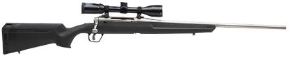 Picture of Savage Arms 57107 Axis Ii Xp 25-06 Rem 4+1 22", Matte Stainless Barrel/Rec, Synthetic Stock, Includes Bushnell Banner 3-9X40mm Scope 