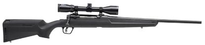 Picture of Savage Arms 57099 Axis Ii Xp Compact Compact 243 Win 4+1 20" Matte Black Button-Rifled Barrel, Drilled & Tapped Carbon Steel Receiver, Matte Black Fixed Synthetic Stock, Bushnell Banner 3-9X40mm 