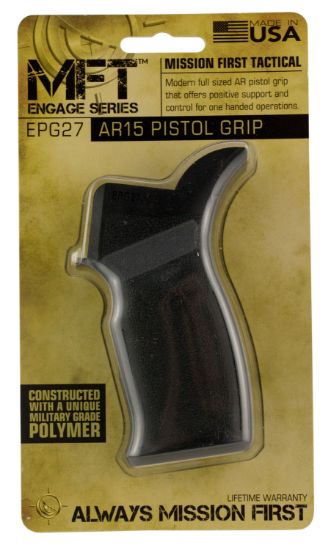 Picture of Mission First Tactical Epg27 Engage Pistol Grip Black Polymer For Ar-15, M4, M16, Hk 416 