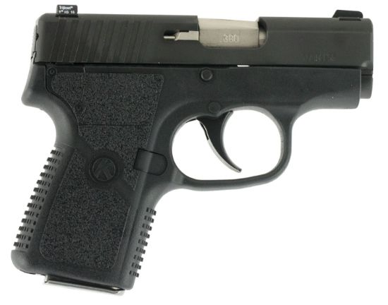 Picture of Kahr Arms Kp3834n P380 380 Acp 6+1/7+1, 2.53" Stainless Match Grade Barrel, Matte Black Serrated Stainless Steel Slide, Black Polymer Frame, Black Textured Polymer Grip, Night Sights, Right Hand 