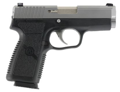 Picture of Kahr Arms Kp9093na P 9Mm Luger Caliber With 3.60" Barrel, 7+1 Or 8+1 Capacity, Black Finish Frame, Serrated Matte Stainless Steel Slide, Textured Polymer Grip & Truglo Night Sights 