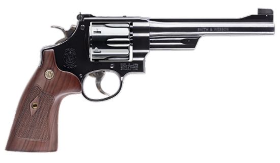 Picture of Smith & Wesson 150256 Model 25 Classic 45 Colt (Lc) Blued Carbon Steel 6.50" Barrel, 6Rd Cylinder & N-Frame, Checkered Square Butt Walnut Grip 