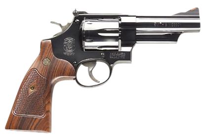 Picture of Smith & Wesson 150254 Model 29 Classic 44 Rem Mag Or 44 S&W Spl Blued Carbon Steel 4" Barrel, 6Rd Cylinder & N-Frame, Checkered Square Butt Walnut Grip 