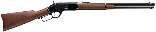 Picture of Winchester Repeating Arms 534255137 Model 1873 Carbine Full Size 38 Special/357 Mag 10+1 20" Brushed Polish Blued Straight Grip Barrel, Brushed Polish Blued Steel Receiver, Satin Oiled Walnut Straight