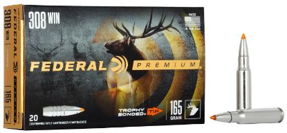 Picture of Federal P308tt2 Premium 308 Win 165 Gr Trophy Bonded Tip 20 Per Box/ 10 Case 