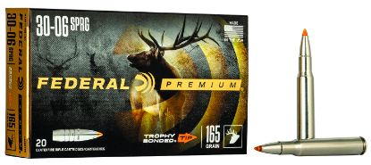 Picture of Federal P3006tt2 Premium 30-06 Springfield 165 Gr Trophy Bonded Tip 20 Per Box/ 10 Case 