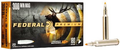 Picture of Federal P300wtt1 Premium 300 Win Mag 180 Gr Trophy Bonded Tip 20 Per Box/ 10 Case 