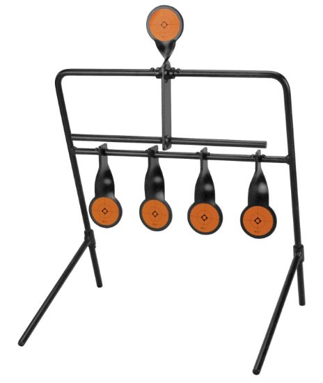 Picture of Caldwell 902365 Resetting Rimfire Resetting Steel Target Black/Orange Impact Enhancement Motion 2.50" 