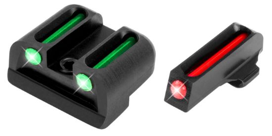 Picture of Truglo Tg131x Fiber-Optic Black | Red Fiber Optic Front Sight Green Fiber Optic Rear Sight 