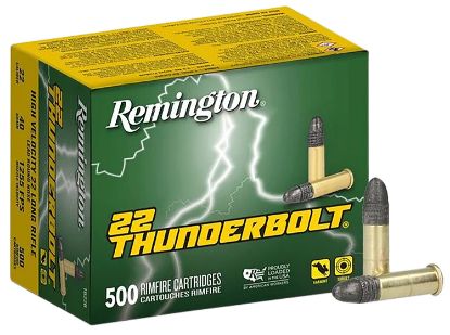 Picture of Remington Ammunition 21241 Thunderbolt Bulk 22 Lr 40 Gr Round Nose 500 Per Box/ 10 Cs 