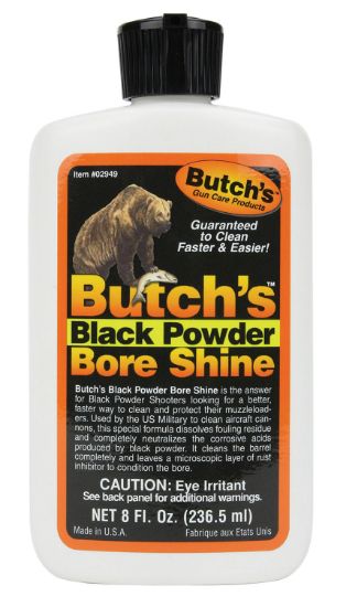 Picture of Butchs 02949 Black Powder Bore Shine 8 Oz Squeeze Bottle 