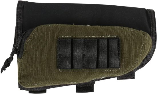 Picture of Allen 20550 Buttstock Shell Holder W/Zippered Accessory Pouch Cordura 5Rd Capacity Rifle Buttstock Mount 