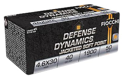 Picture of Fiocchi 46Exb Defense Dynamics 4.6X30mm H&K 40 Gr Jacketed Soft Point 50 Per Box/ 20 Case 