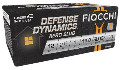 Picture of Fiocchi 12Lrslug Defense Dynamics Aero 12 Gauge 2.75" 1 Oz Rifled Slug Shot 10 Per Box/ 25 Case 