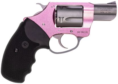 Picture of Charter Arms 53830 Undercover Lite Pink Lady Small 38 Special, 5 Shot 2" Stainless Steel Barrel & Cylinder, Aluminum Frame W/Black Finger Grooved Rubber Grip, Exposed Hammer 