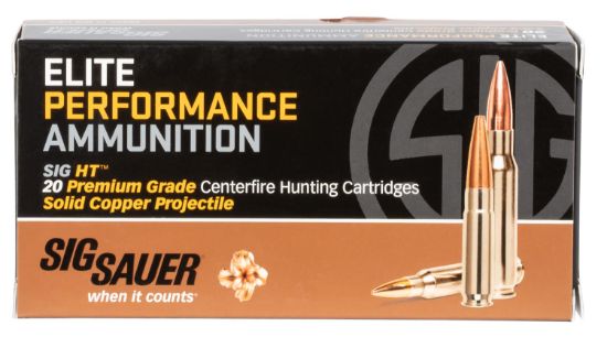 Picture of Sig Sauer E65ch120 Elite Copper Hunting 6.5 Creedmoor 120 Gr Copper Solid 20 Per Box/ 10 Case 