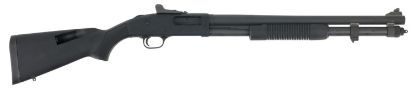 Picture of Mossberg 51668 590A1 Tactical 12 Gauge 3" 8+1 20" Parkerized Heavy-Walled Barrel Black Rec With Ghost Ring Rear Sight Black Fixed With Storage Compartment Stock Right Hand (Le) 