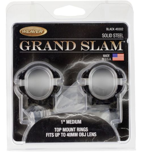 Picture of Weaver Mounts 49302 Grand Slam Black 1" Medium 