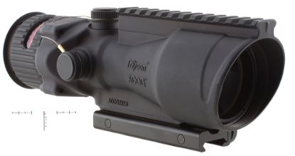 Picture of Trijicon 100006 Acog Black Hardcoat Anodized 6X 48Mm Illuminated Red Chevron 50 Bmg Reticle 