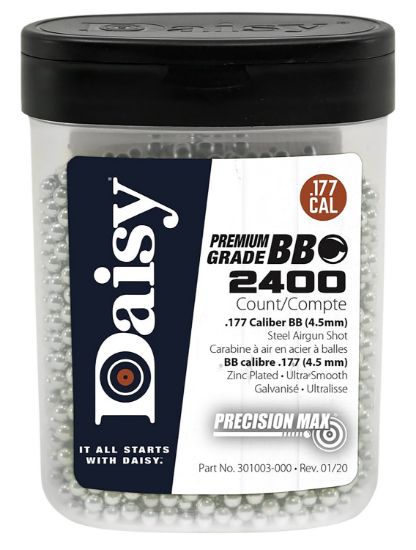 Picture of Daisy 980024-446 Precisionmax Premium 177 Zinc Plated Steel 2400 Per Bottle 