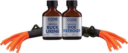 Picture of Code Blue Oa1074 Double Drag Combo Deer Attractant Doe In Estrus/Buck Urine 1 Oz Bottles 