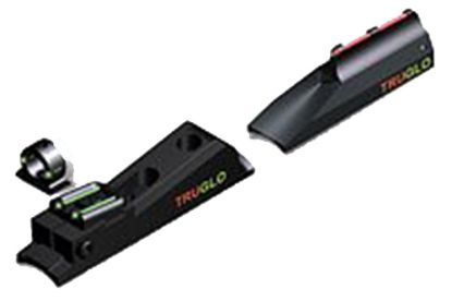 Picture of Truglo Tg958x Muzzle Brite Sight Set In-Line Muzzleloaders Adjustable Red/Green Black Ghost Ring 