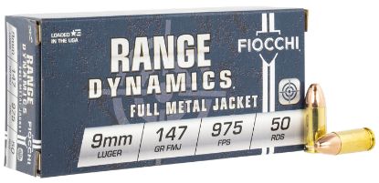 Picture of Fiocchi 9Apd Range Dynamics 9Mm Luger 147 Gr Full Metal Jacket 50 Per Box/ 20 Case 