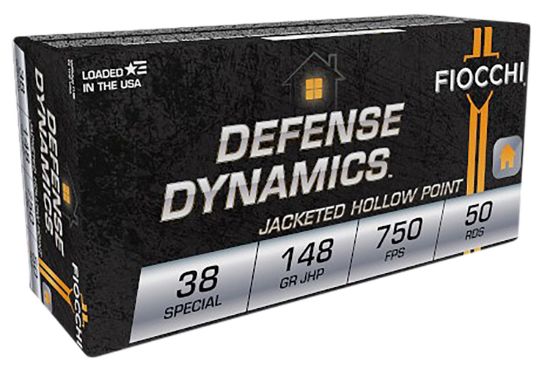 Picture of Fiocchi 38E Defense Dynamics 38 Special 148 Gr Jacket Hollow Point 50 Per Box/20 Case 