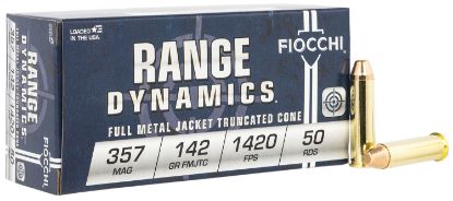 Picture of Fiocchi 357F Range Dynamics 357 Mag 142 Gr Full Metal Jacket Truncated Cone 50 Per Box/ 20 Case 