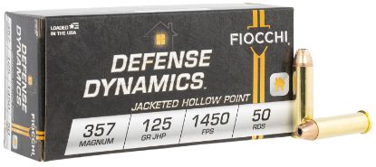 Picture of Fiocchi 357D Defense Dynamics 357 Mag 125 Gr Jacket Hollow Point 50 Per Box/ 20 Case 