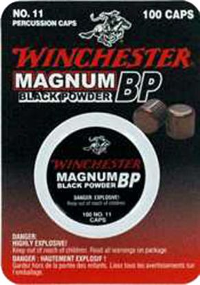 Picture of Winchester Ammo Sml11 Percussion Cap Magnum Black Powder #11/ 100 Per Box 