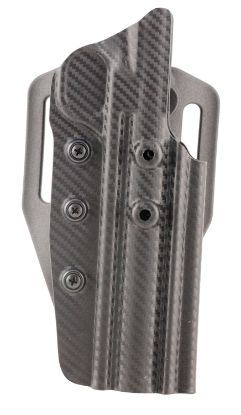 Picture of Tactical Solutions Holbmh Trail-Lite High Ride Owb Black Carbon Fiber Thermoplastic Belt Slide Fits Browning Buck Mark Ambidextrous 