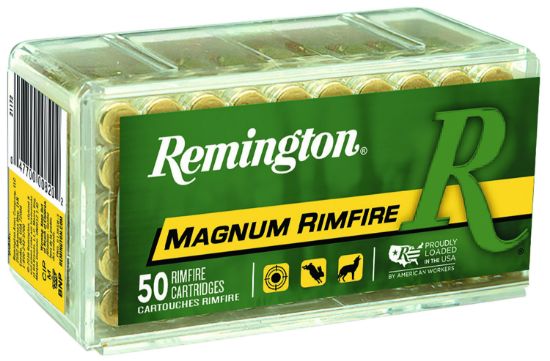 Picture of Remington Ammunition 21170 Magnum Rimfire 22 Wmr 40 Gr Jacket Hollow Point 50 Per Box/ 40 Cs 