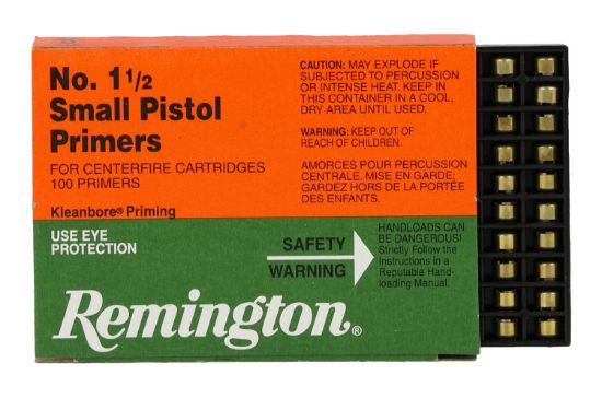 Picture of Remington Ammunition 22600 Centerfire Primers Reloading Small Pistol Multi Caliber Handgun 