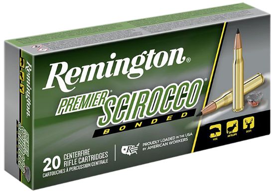 Picture of Remington Ammunition 27936 Premier Scirocco Bonded 300 Rum 180 Gr Swift Scirocco Bonded 20 Per Box/ 10 Cs 