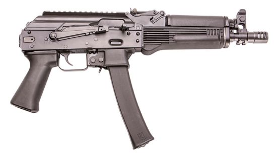 Picture of Kalashnikov Usa Kp9 Kp-9 9Mm Luger 30+1 9.25" Barrel W/Flash Suppressor, Black Metal Finish, Black Polymer Grip, Optics Ready, Right Hand 
