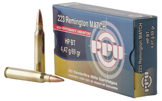 Picture of Ppu Ppm2231 Match 223 Rem 69 Gr Hollow Point Boat Tail 20 Per Box/ 50 Case 