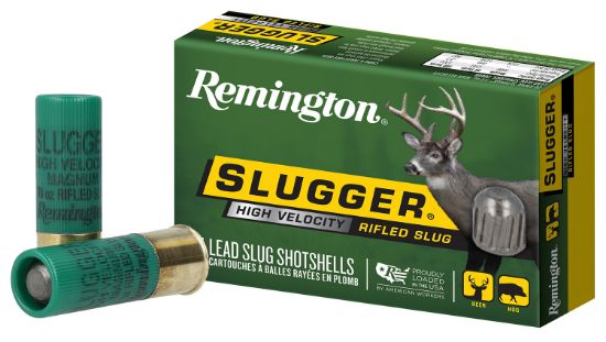 Picture of Remington Ammunition 28600 Slugger High Velocity 12 Gauge 2.75" 7/8 Oz Rifled Slug Shot 5 Per Box/50 Cs 