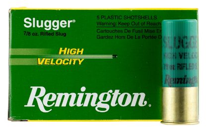 Picture of Remington Ammunition 28604 Slugger High Velocity 12 Gauge 3" 7/8 Oz Rifled Slug Shot 5 Per Box/ 50 Cs 
