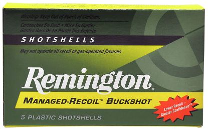 Picture of Remington Ammunition 20282 Managed Recoil Buckshot 12 Gauge 2.75" 00 Buck Shot 5 Per Box/ 20 Cs 