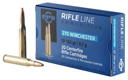 Picture of Ppu Pp2702 Standard Rifle 270 Win 150 Gr Soft Point 20 Per Box/ 10 Case 