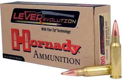 Picture of Hornady 82240 Leverevolution 338 Marlin Express 200 Gr Flex Tip Expanding 20 Per Box/ 10 Case 