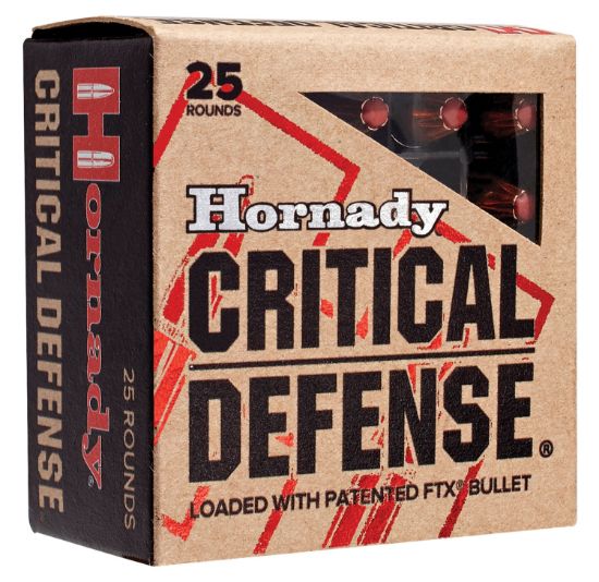 Picture of Hornady 90310 Critical Defense 38 Special 110 Gr Hornady Flex Tip Expanding 25 Per Box/ 10 Caes 