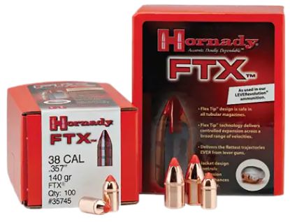 Picture of Hornady 35105 Ftx 35 Cal .358 200 Gr Flex Tip Expanding 100 Per Box/ 15 Case 