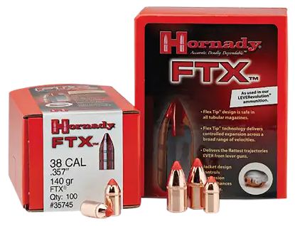 Picture of Hornady 45201 Ftx 45 Cal .452 250 Gr Flex Tip Expanding 50 Per Box/ 25 Case 