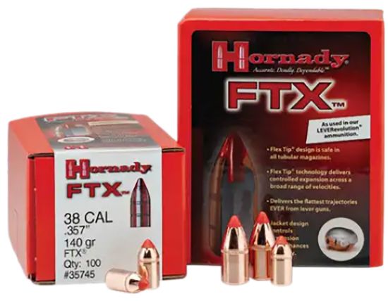 Picture of Hornady 50102 Ftx 50 Cal .500 300 Gr Flex Tip Expanding 50 Per Box/ 25 Case 