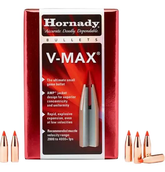 Picture of Hornady 22721 V-Max 6.8Mm .277 110 Gr V Max 100 Per Box/ 25 Case 